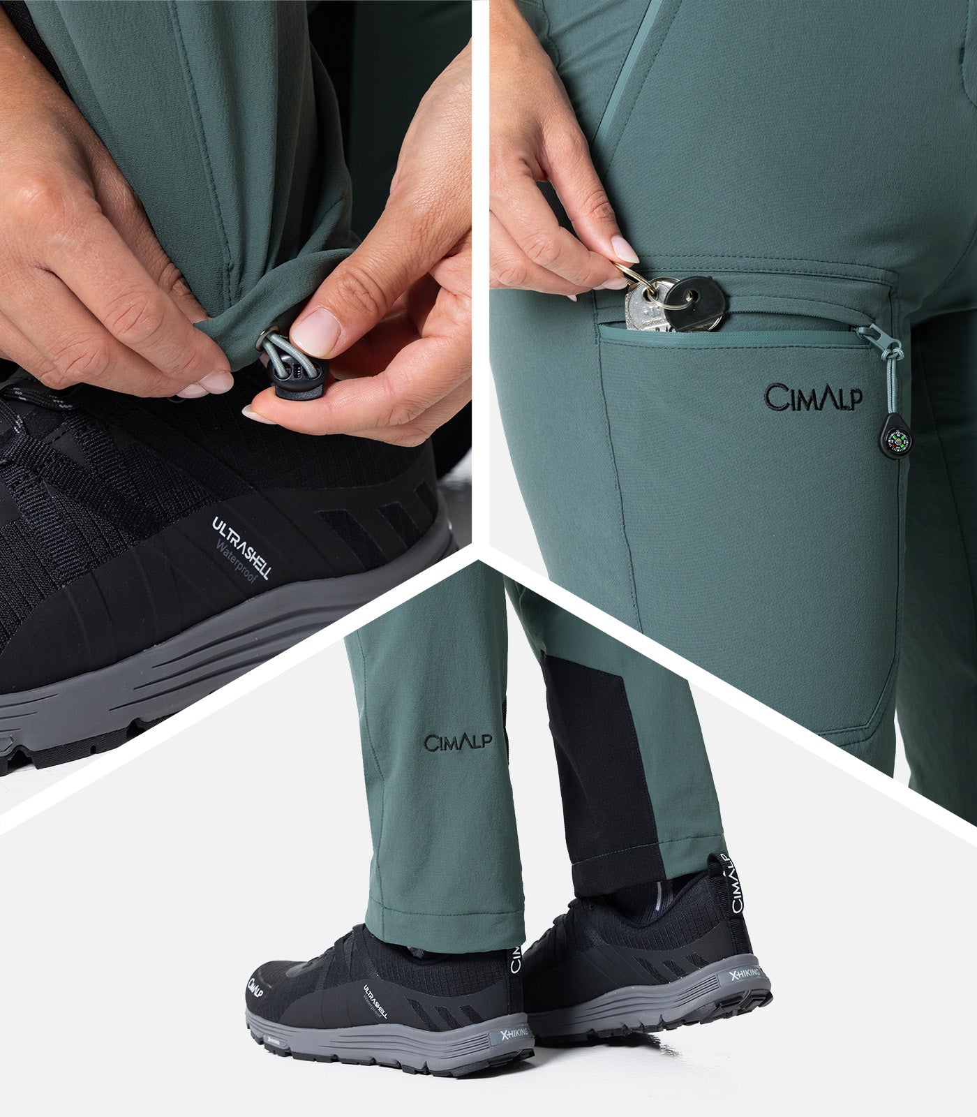 cimalp-explore-4-f-pantalon-rando-femme-kaki-renforts image 5