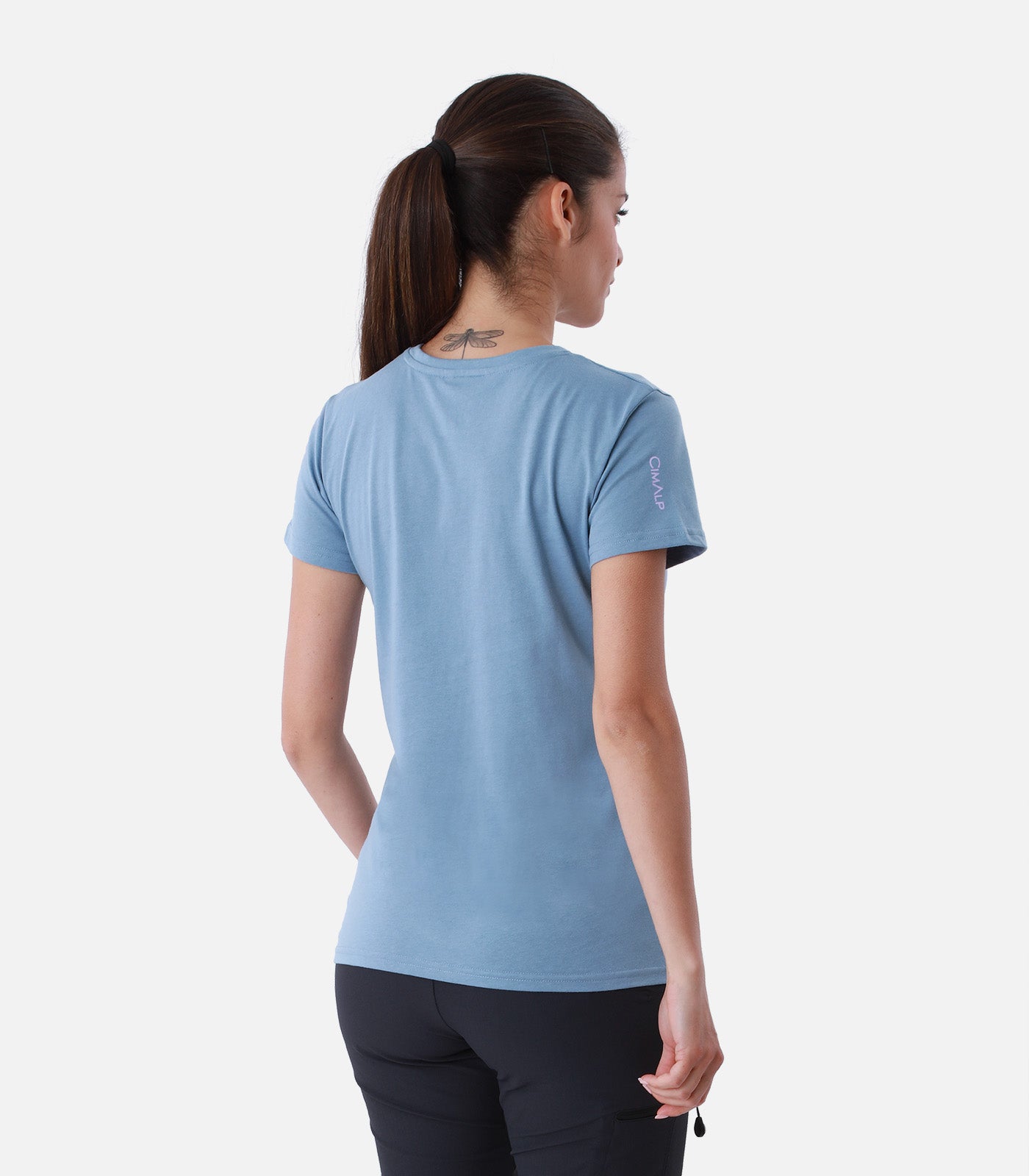 cimalp-cairn-f-t-shirt-randonn-e-femme-bleu-respirant-upf30 image 4