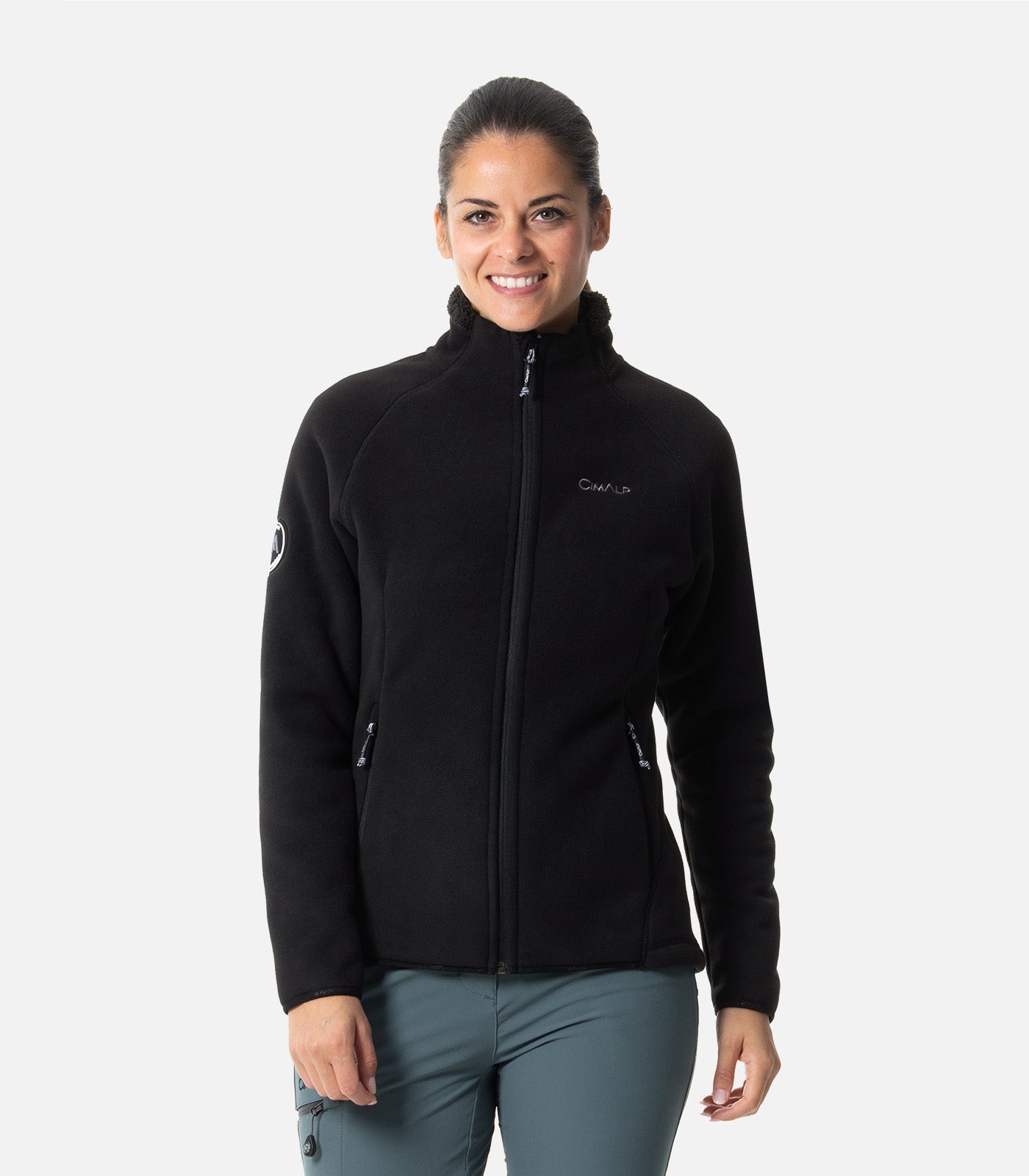 cimalp-norvege-6-f-polaire-chaude-vert-fonc-femme image 1