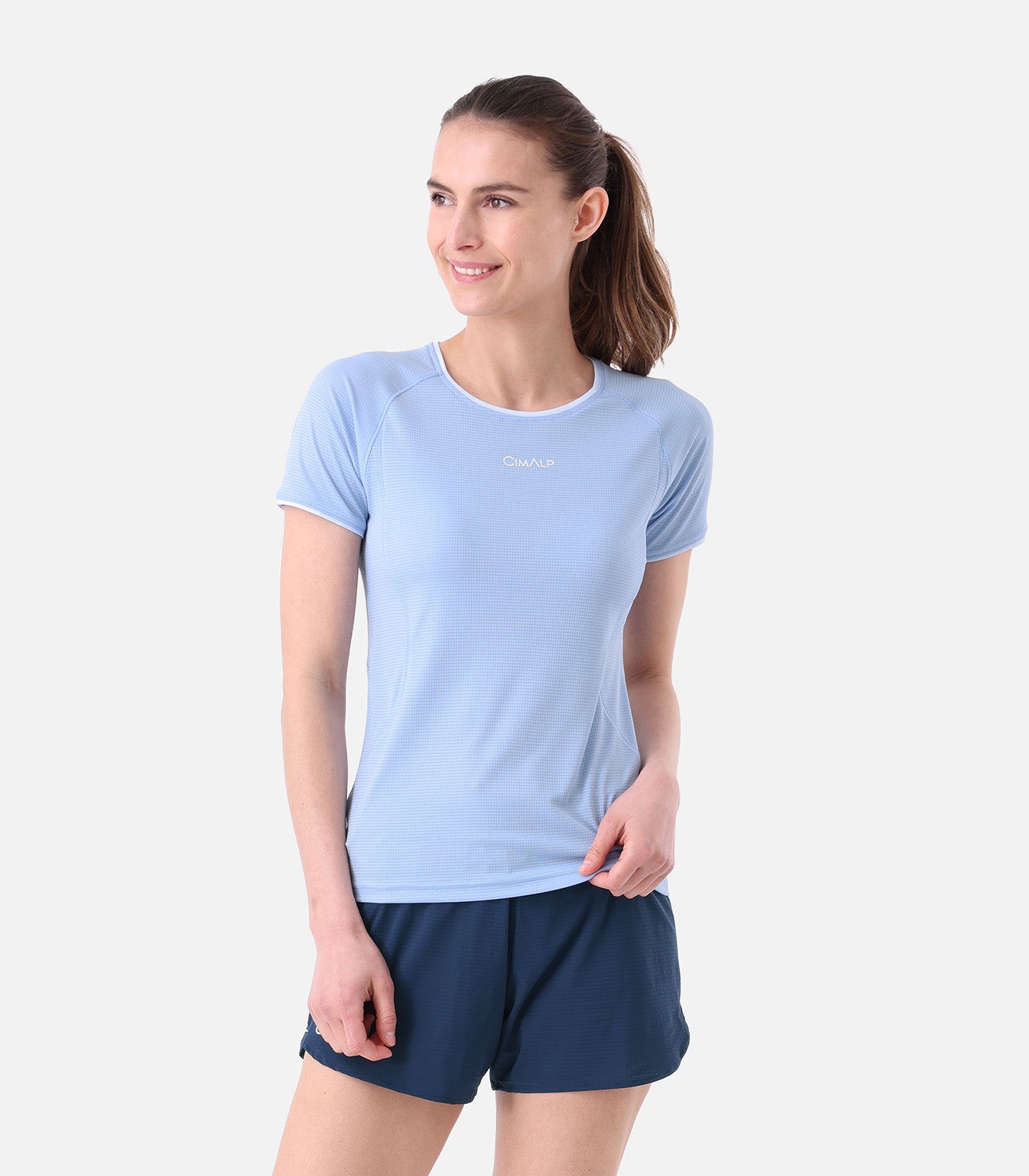 cimalp-boreon-3-f-t-shirt-trail-femme-vert-amande-respirant image 8