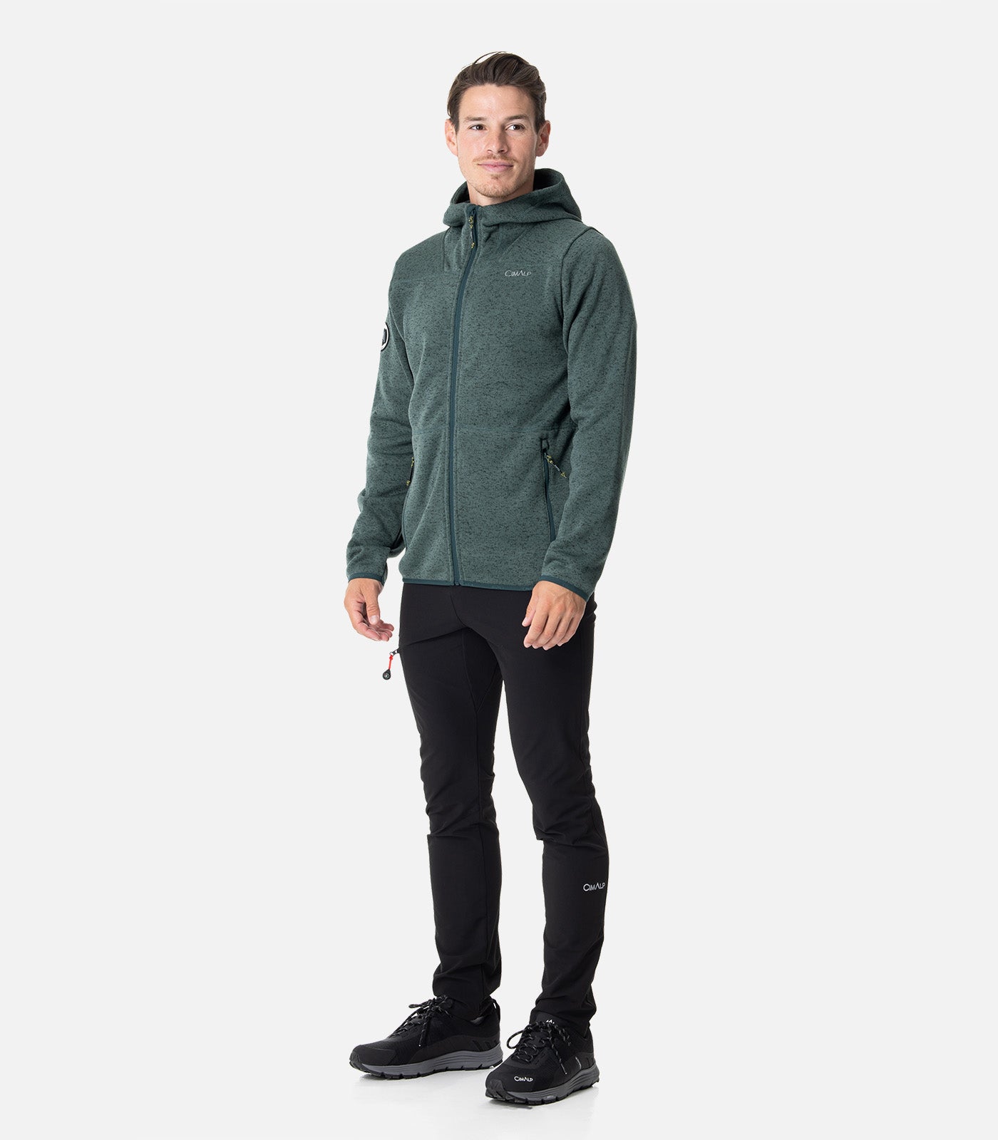 cimalp-vercors-4-h-veste-polaire-homme-vert-aspect-laine image 7