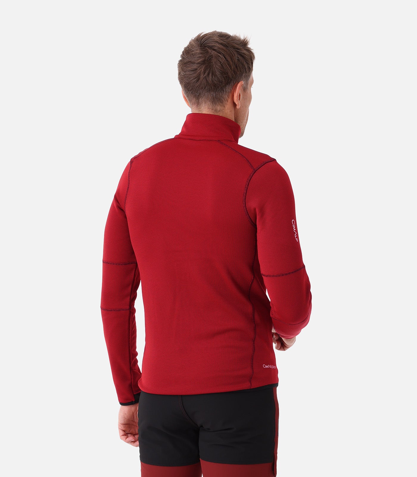 cimalp-brevent-2-h-polaire-homme-vert-fonc-stretch-paisse image 8