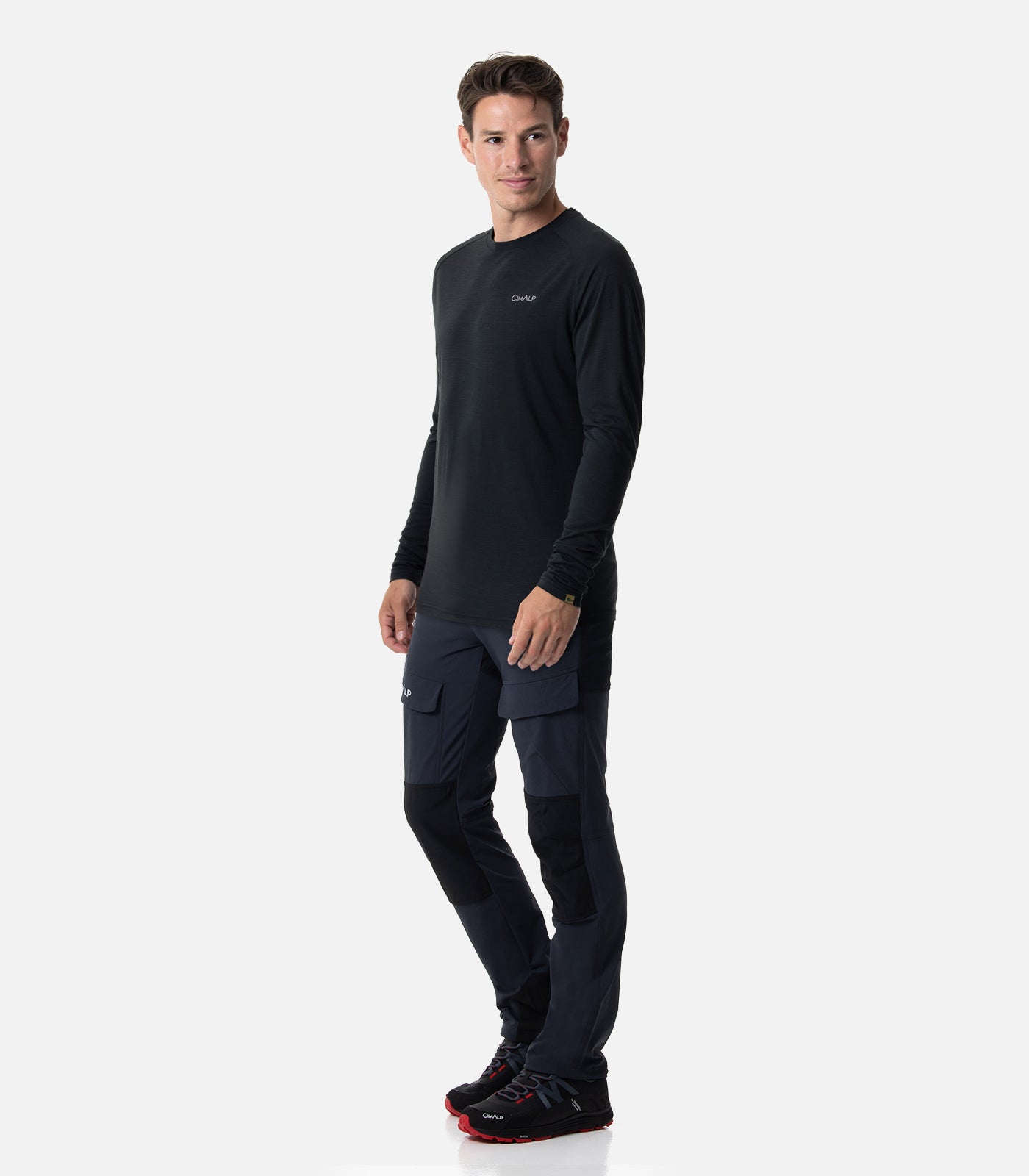 cimalp-laos-court-6-h-pantalon-randonn-e-homme-stretch-anthracite image 3