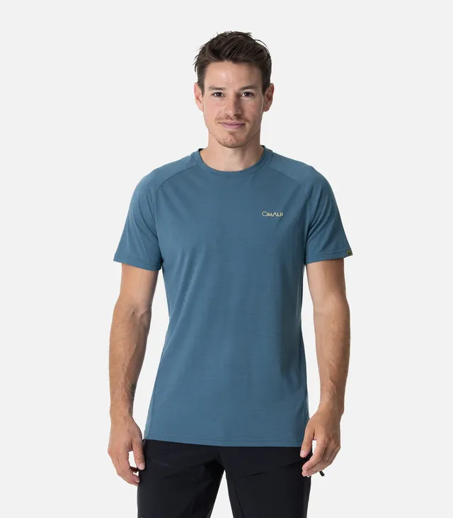 cimalp-clapier-3-h-t-shirt-randonn-e-homme-bleu-m-rinos-respirant image 1