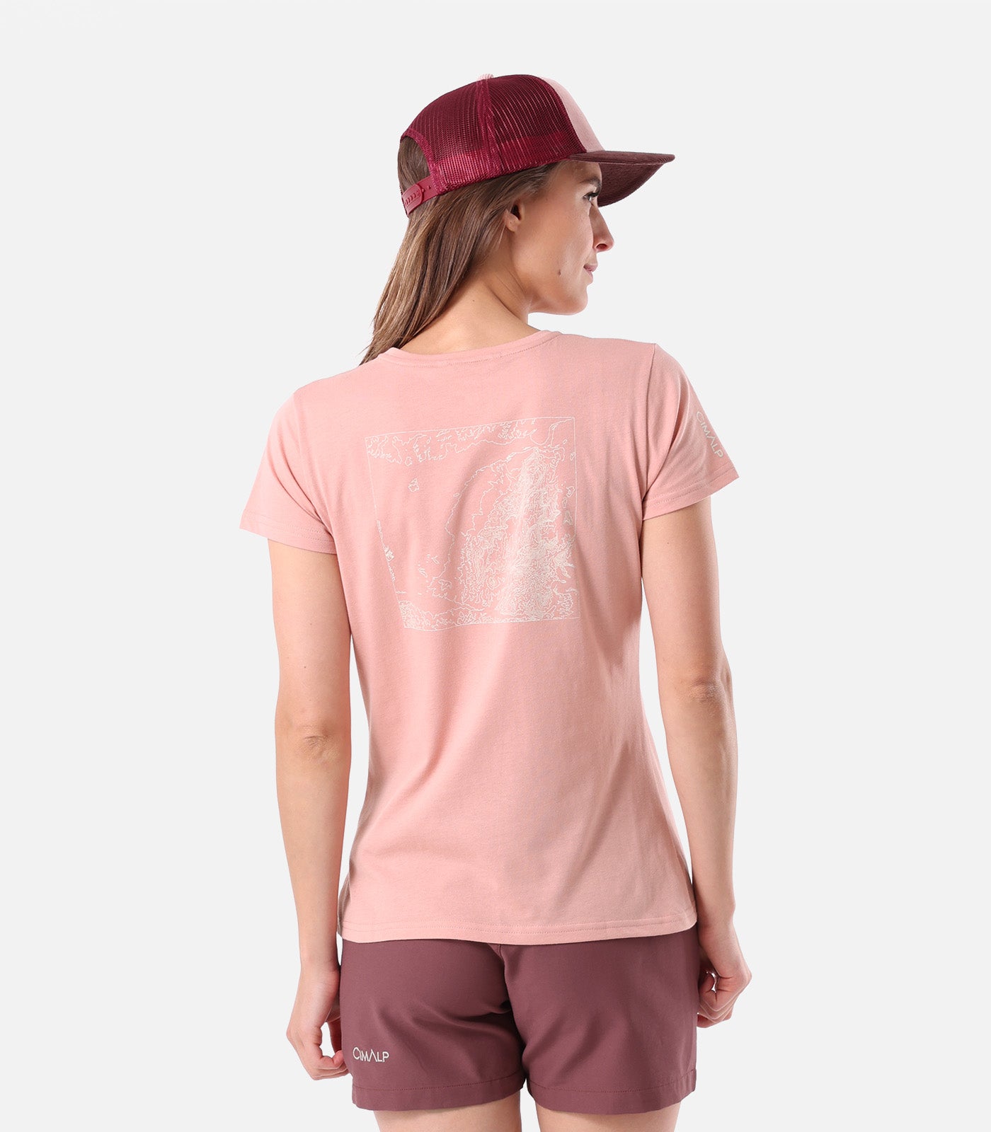 cimalp-map-3-t-shirt-rando-femme-rose-coton-upf-30 image 4