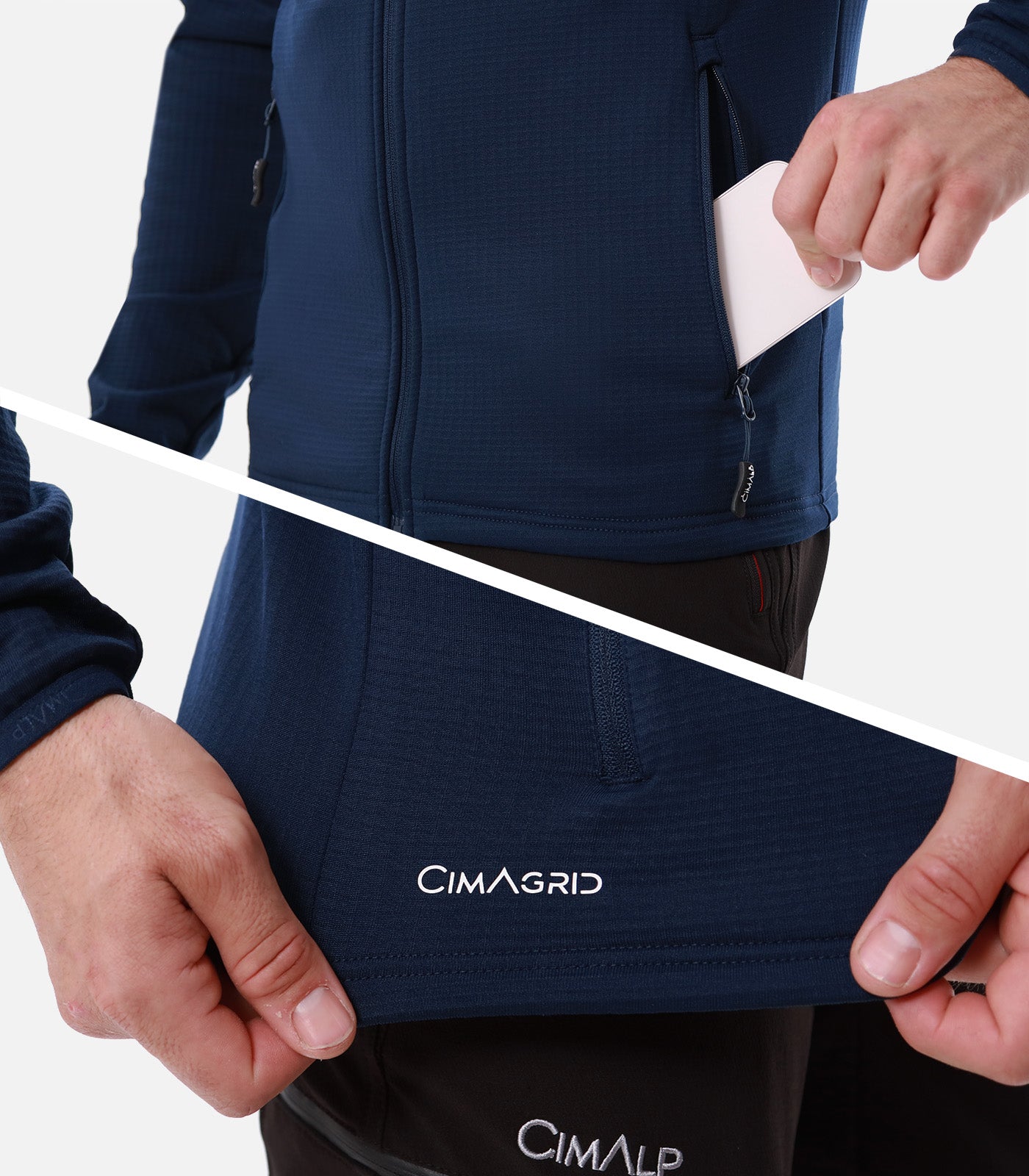 cimalp-chiran-h-veste-polaire-homme-bordeaux-l-g-re image 5