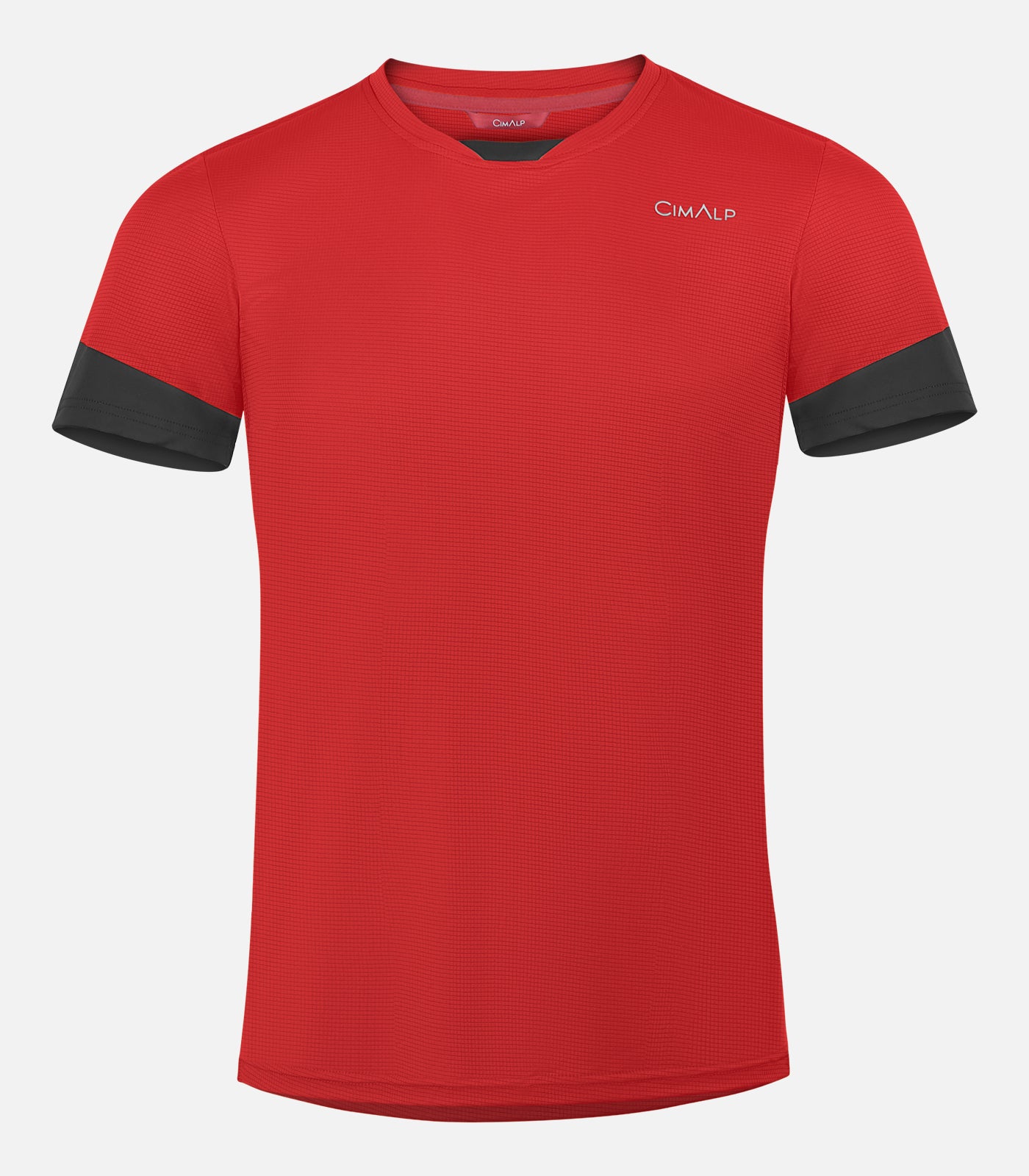 cimalp-bauges-2-h-t-shirt-trail-homme-rouge-s-chage-rapide image 2
