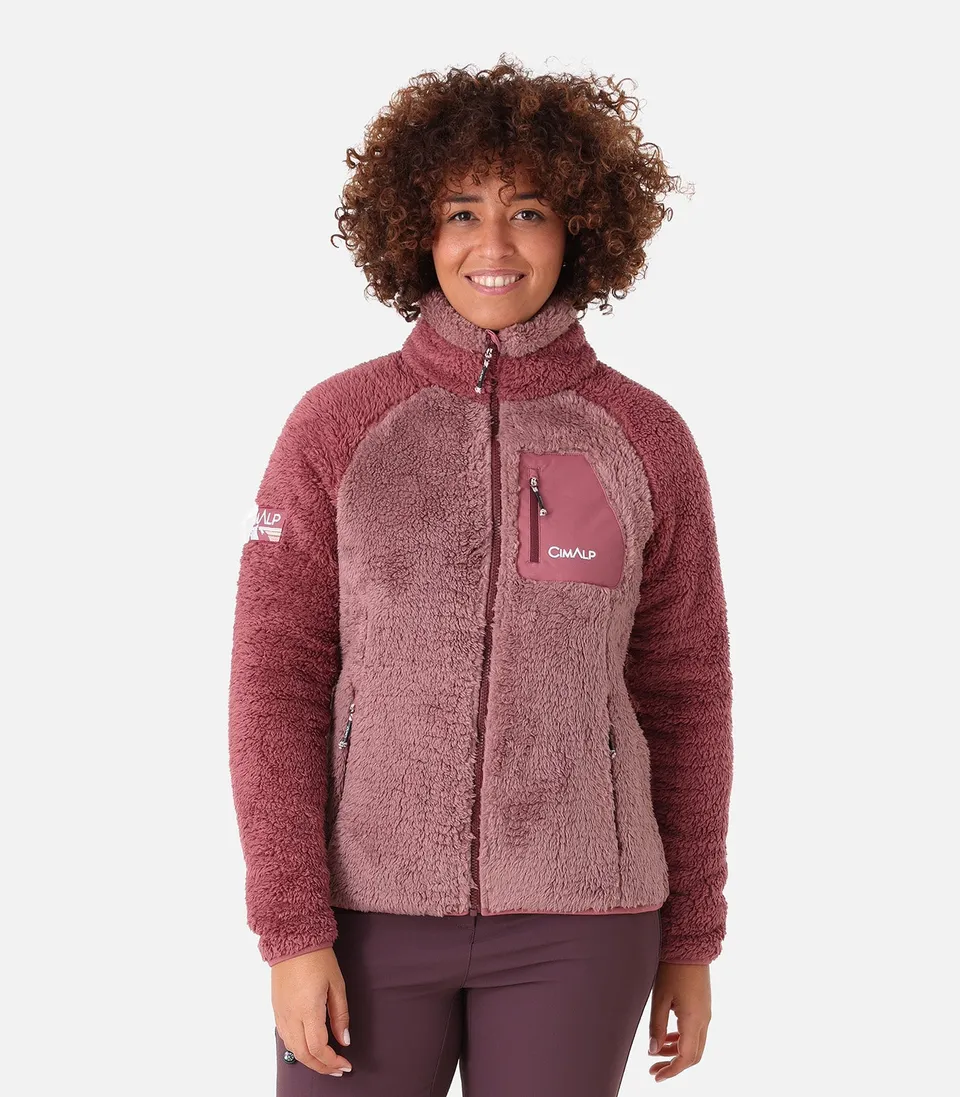cimalp-bivouac-2-f-veste-polaire-femme-rose-recycl-e image 1