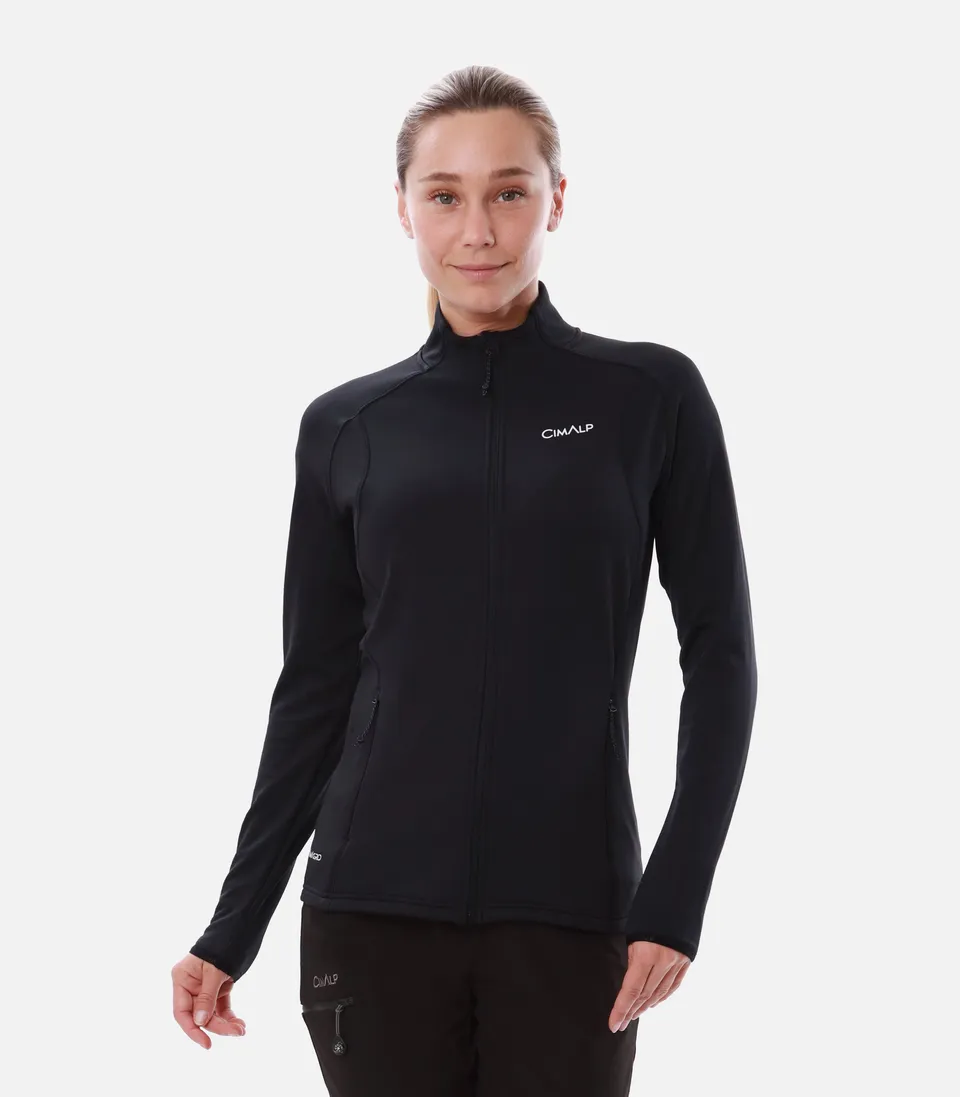cimalp-bisanne-f-veste-polaire-femme-rouge-respirante image 1