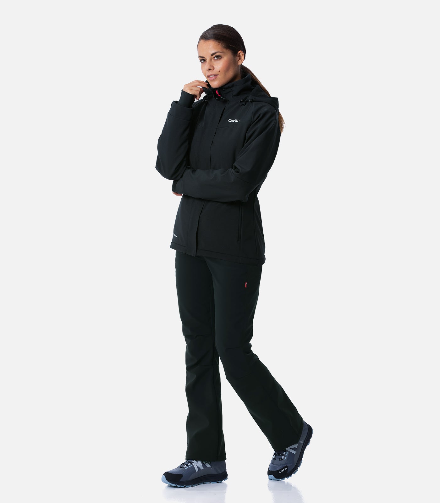 cimalp-gervais-f-veste-ski-femme-bordeaux-polaire image 3