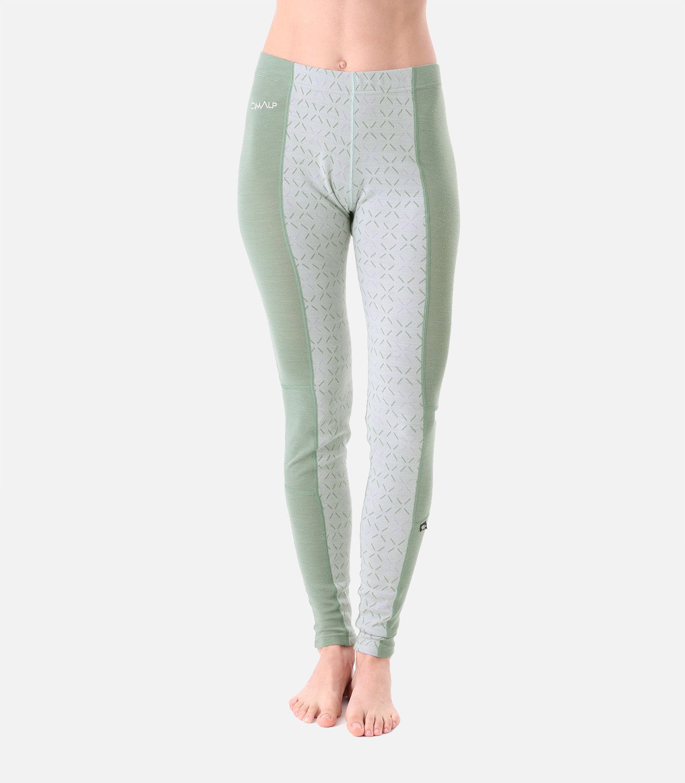 cimalp-wool-pant-f-collant-m-rinos-femme-vert-chaud image 1