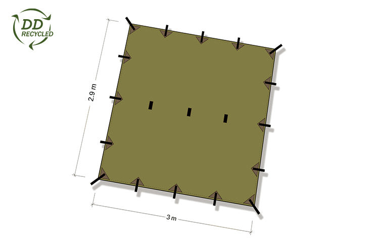 dd-hammocks-tarps-recycled-tarp-3-b-che-3x2-9m-olive image 6