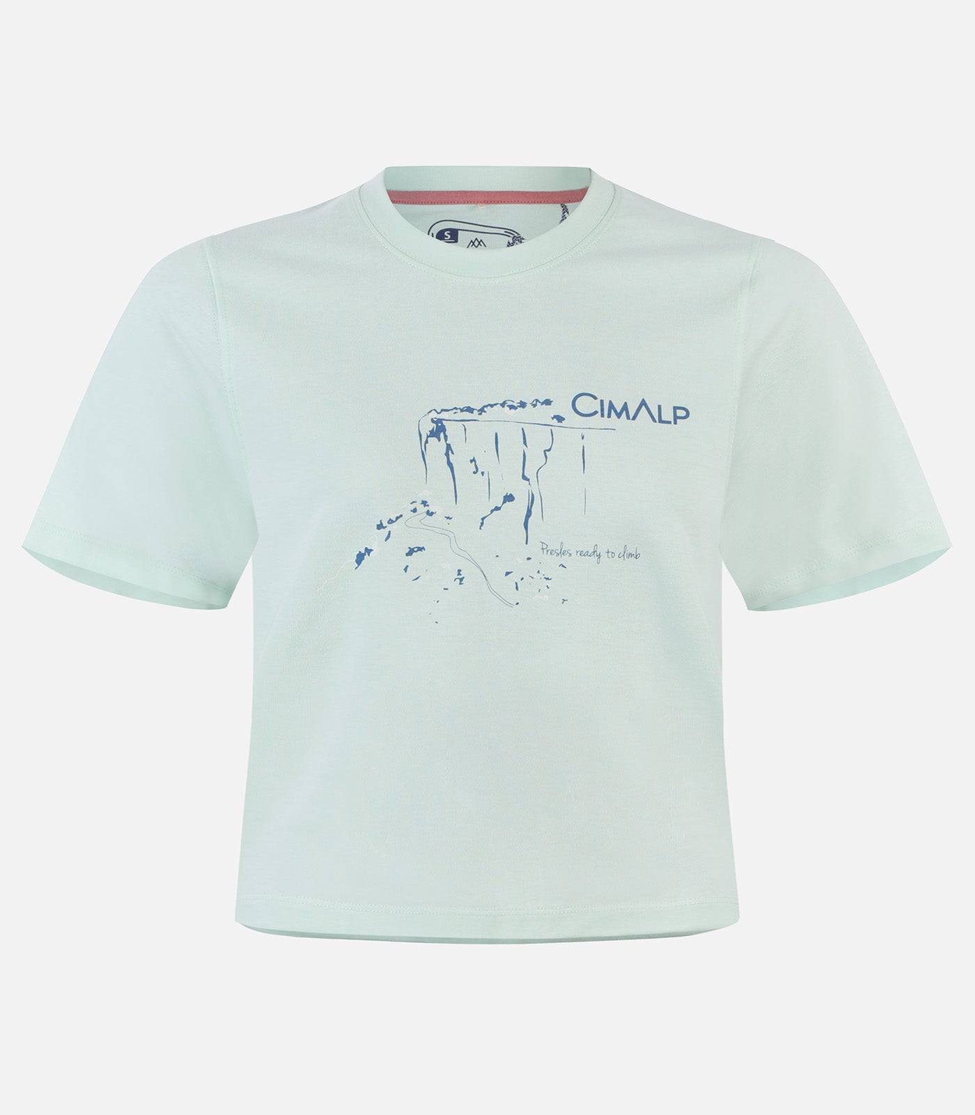cimalp-crux-f-t-shirt-escalade-femme-bleu-coton-oversize image 2