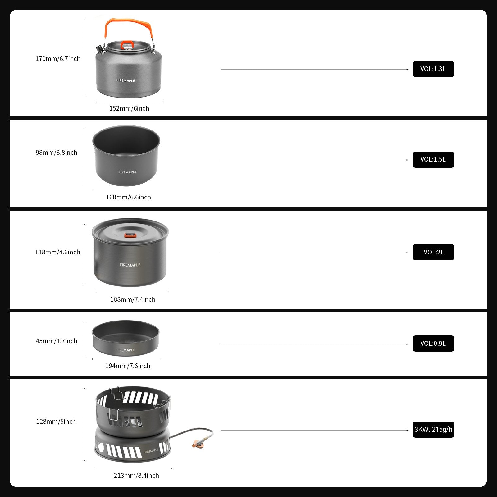 firemaple-kit-popote-camping-gaz-3-kw-familial-complet image 6