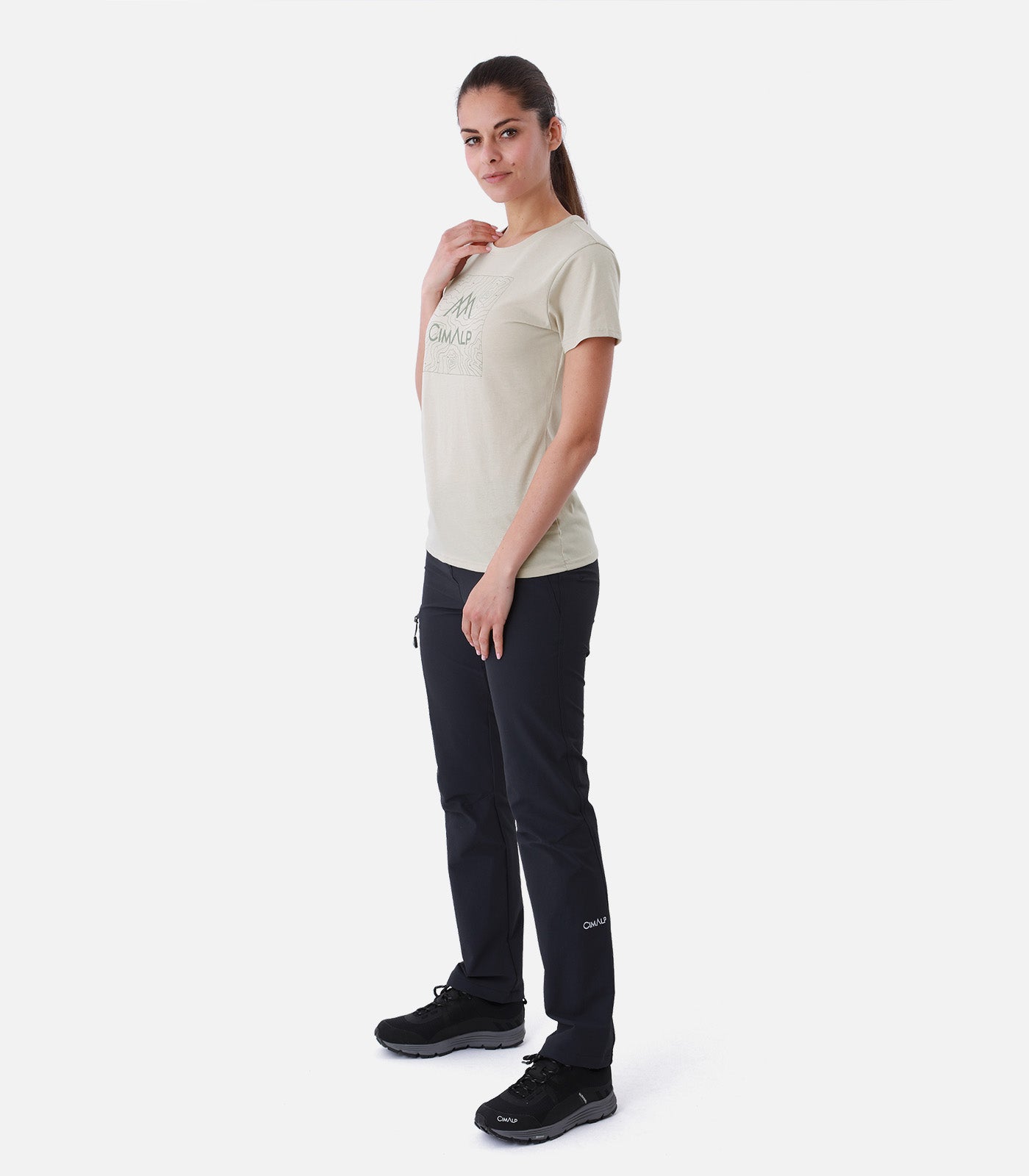 cimalp-map-2-f-t-shirt-rando-femme-beige-anti-uv image 3