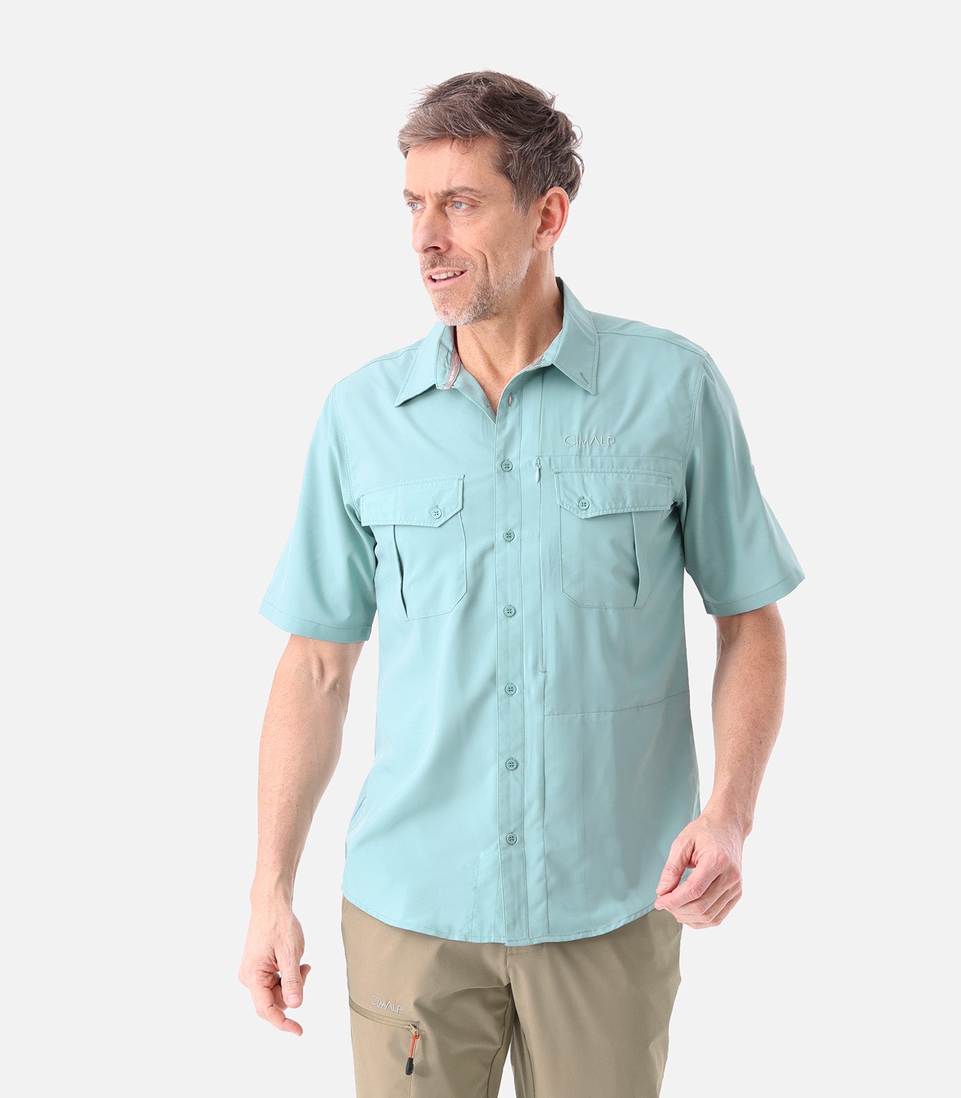 cimalp-anton-6-h-chemise-randonn-e-homme-kaki-anti-uv image 1
