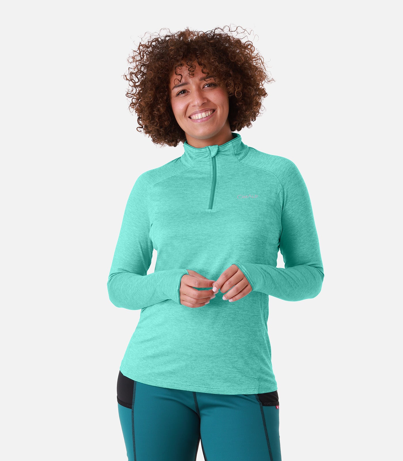 cimalp-gelas-f-t-shirt-rando-femme-turquoise-thermique image 7