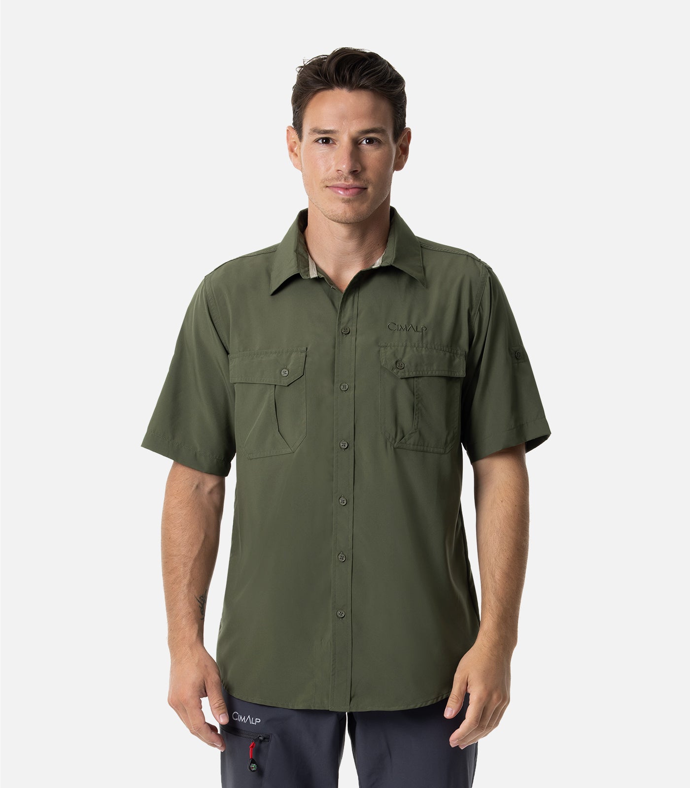 cimalp-anton-4-chemise-randonn-e-homme-kaki-anti-insectes image 1