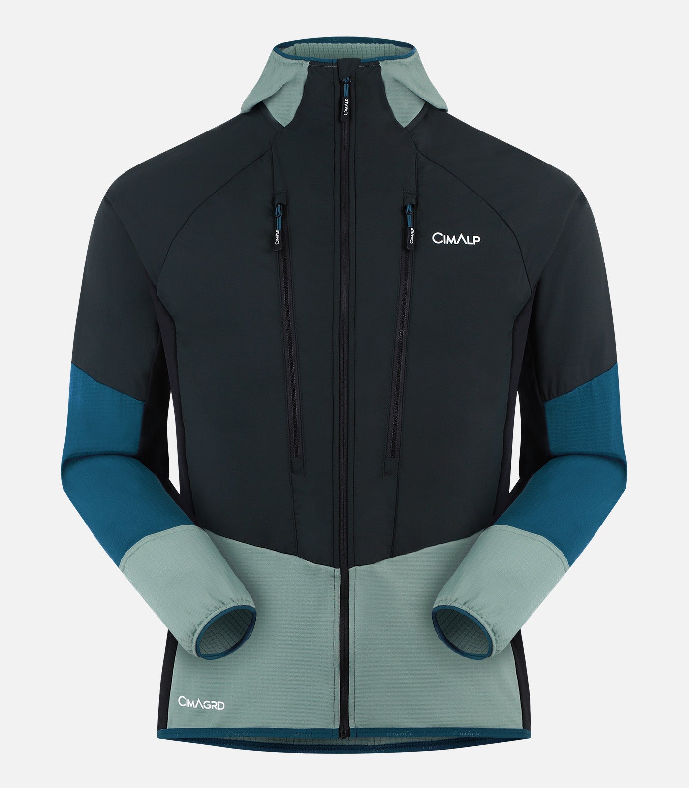 cimalp-baretti-2-h-polaire-homme-primaloft-noir-bleu image 2