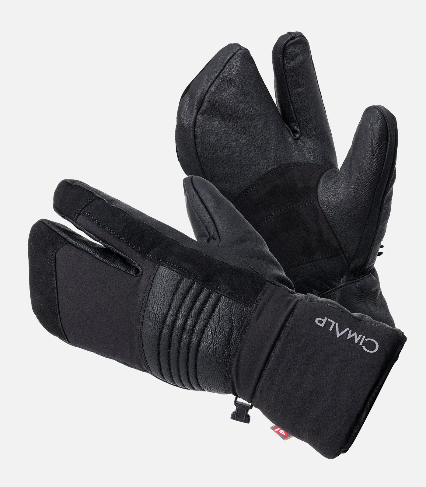 cimalp-ski-3-fingers-gants-ski-3-doigts-noirs-chauds image 1