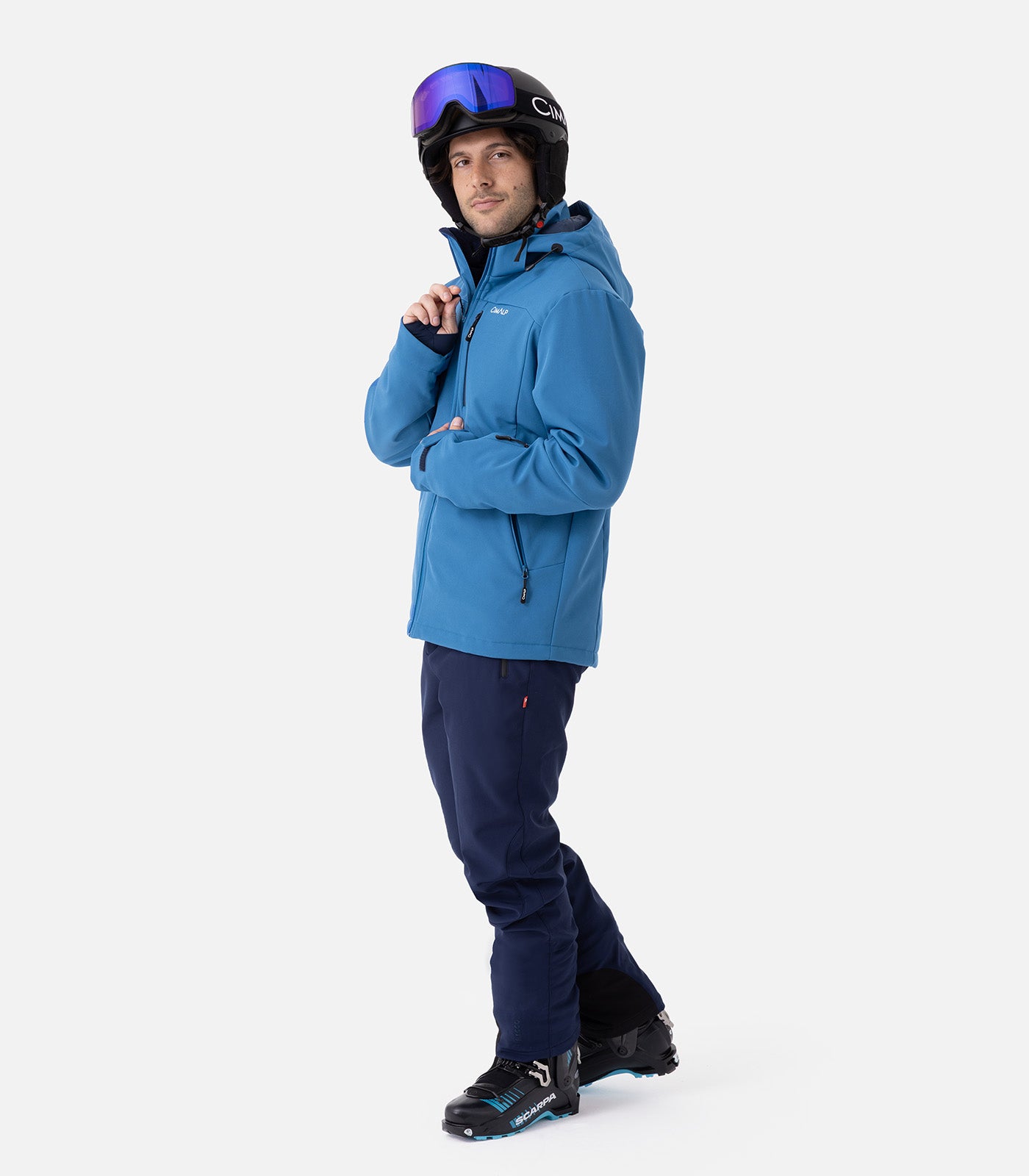 cimalp-snow-pant-court-4-h-pantalon-de-ski-homme-noir-court image 3