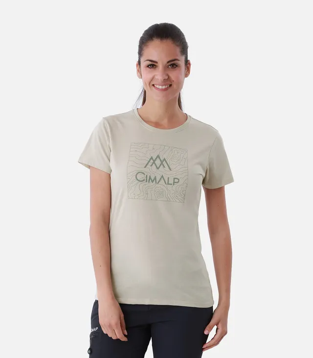 cimalp-map-2-f-t-shirt-rando-femme-beige-anti-uv image 1
