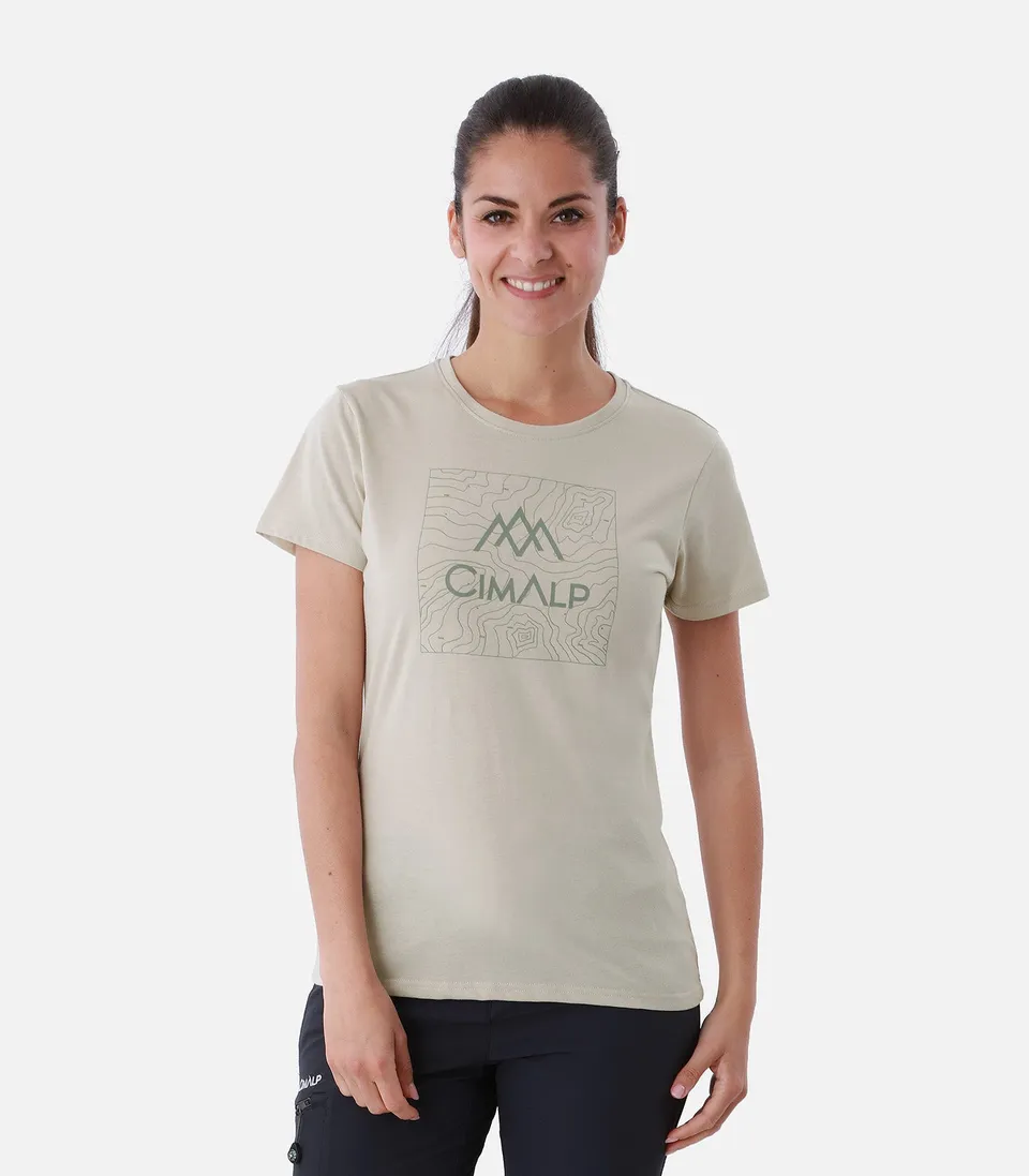 cimalp-map-2-f-t-shirt-rando-femme-beige-anti-uv image 1