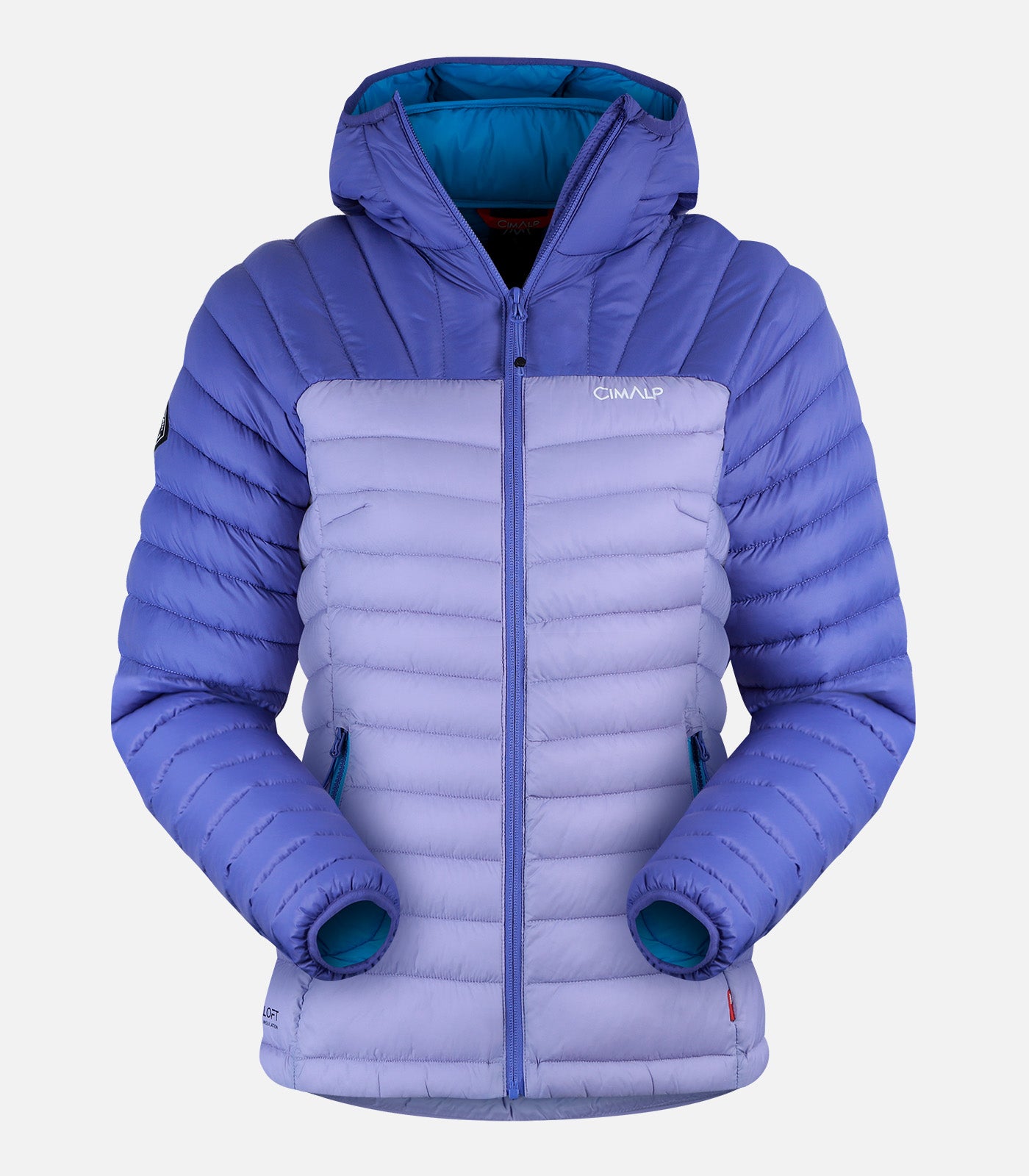 cimalp-morzine-doudoune-femme-lavande-capuche-chaude image 2