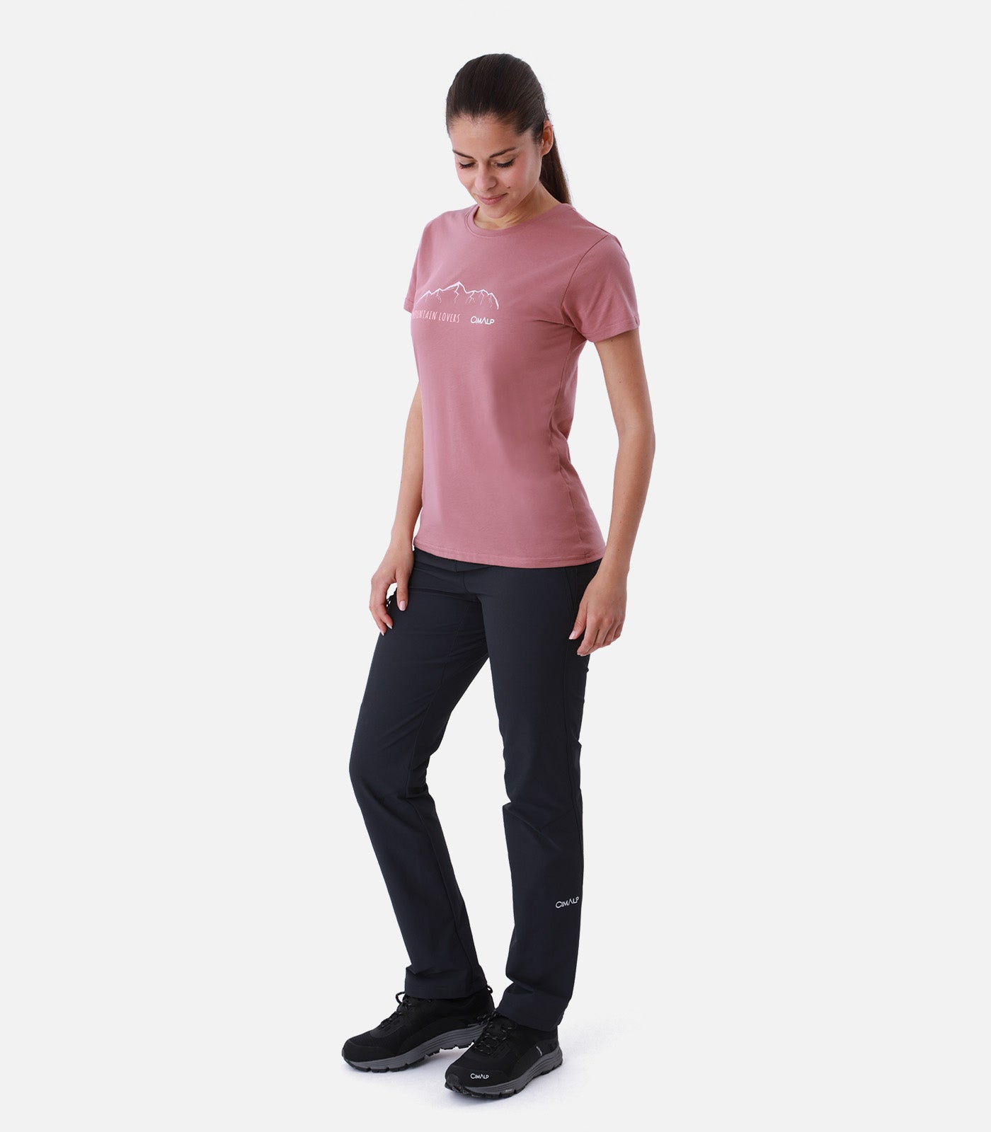 cimalp-mountain-2-f-t-shirt-randonn-e-femme-rose-anti-uv image 3