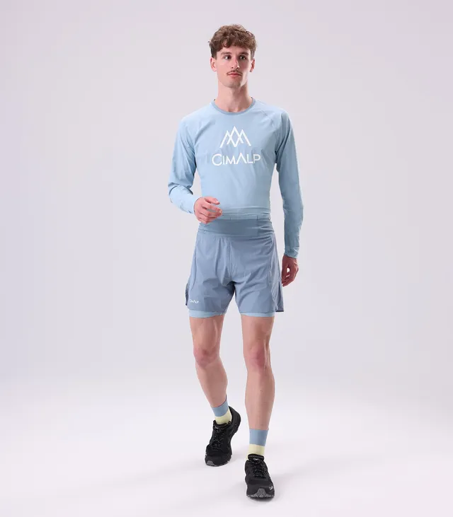 cimalp-lavaredo-2-h-short-trail-homme-bleu-gris-m-2en1 image 1