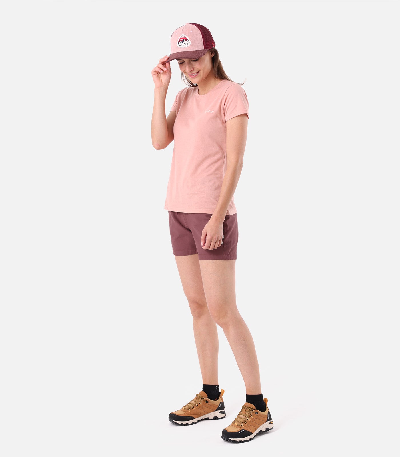 cimalp-map-3-t-shirt-rando-femme-rose-coton-upf-30 image 3