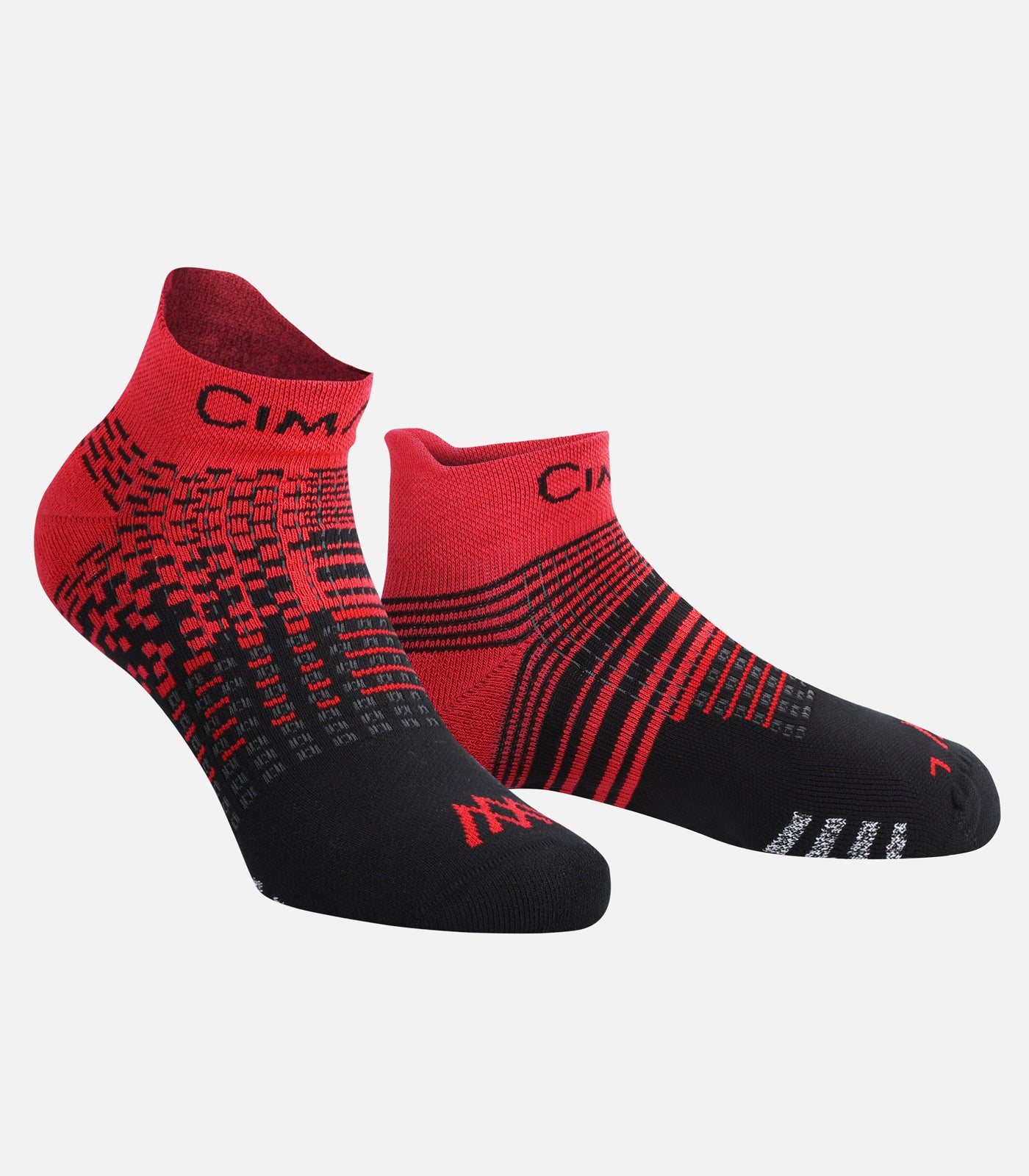 cimalp-addict-chaussettes-trail-anti-glisse-rouge image 1