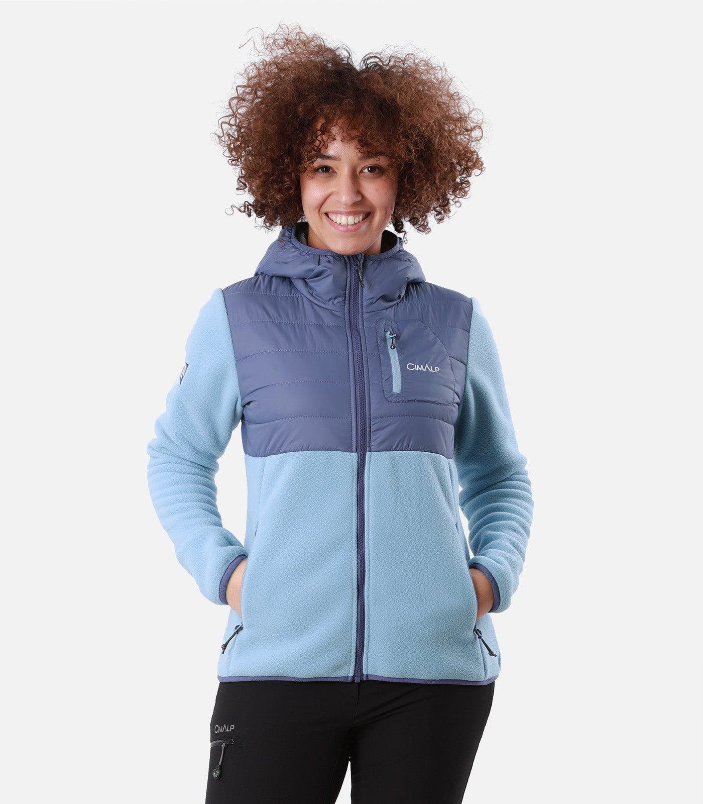 cimalp-charvet-f-veste-polaire-femme-ciel-laine-m-rinos image 1
