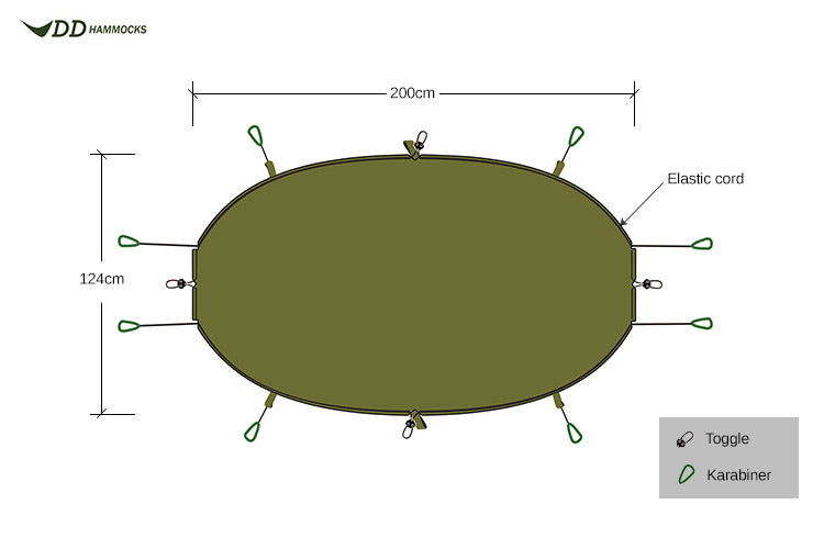 dd-underblanket-sous-couverture-hamac-olive-green image 6