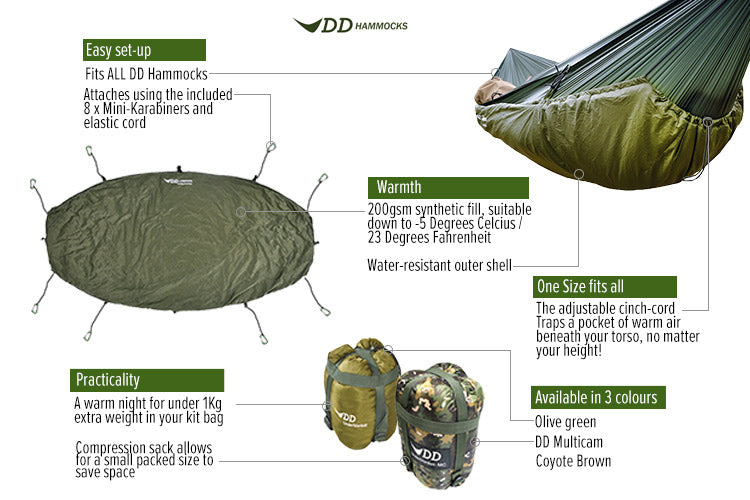 dd-underblanket-sous-couverture-hamac-olive-green image 5