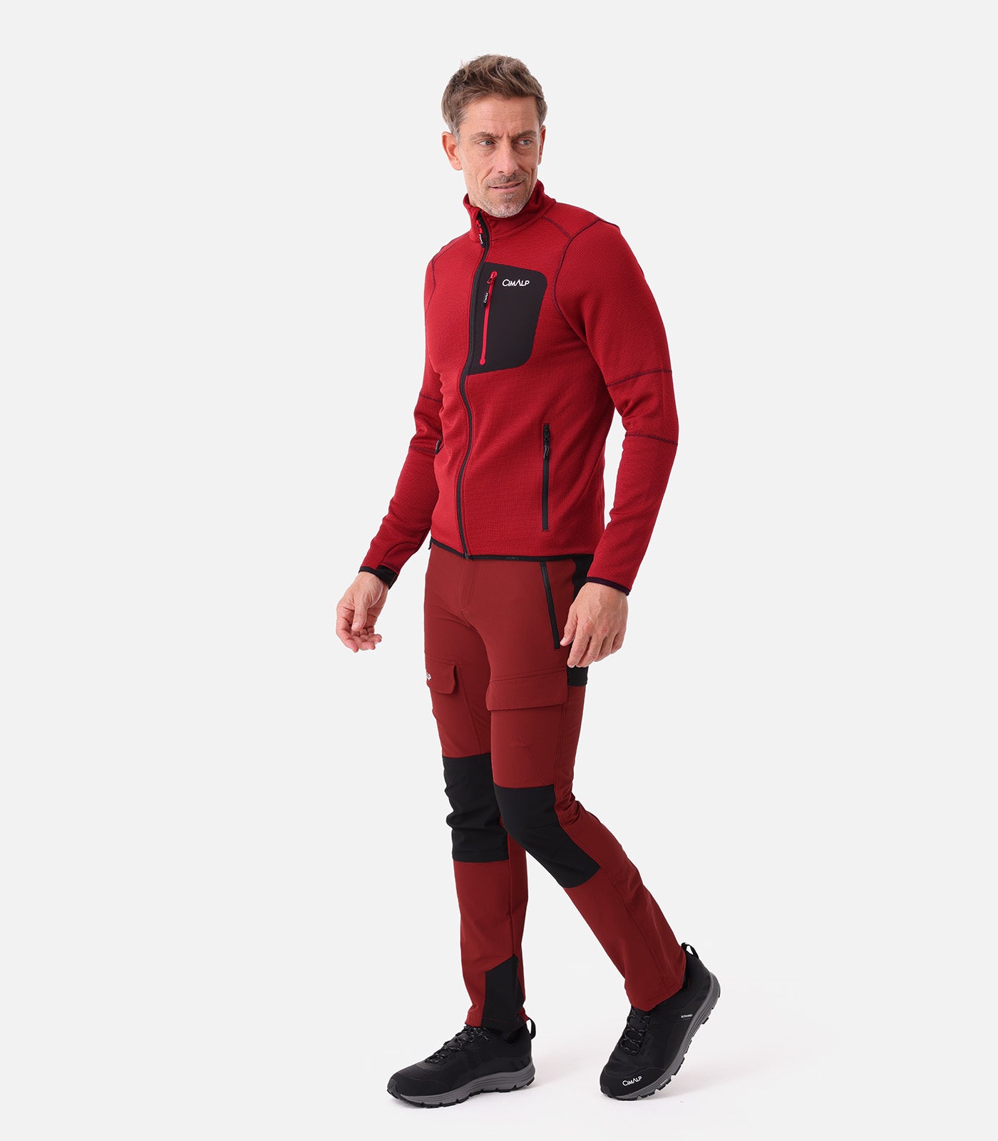 cimalp-brevent-2-h-polaire-homme-vert-fonc-stretch-paisse image 7