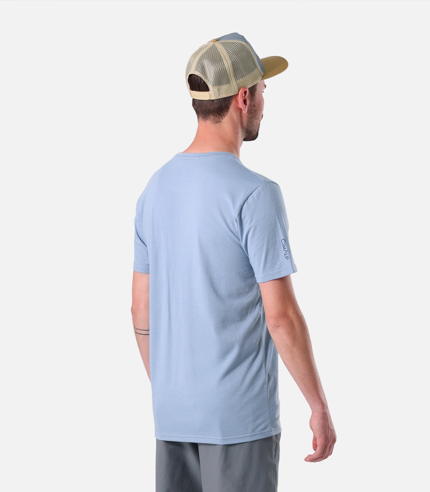 cimalp-mount-h-t-shirt-randonn-e-bleu-nuit-coton-anti-odeurs-upf30 image 3
