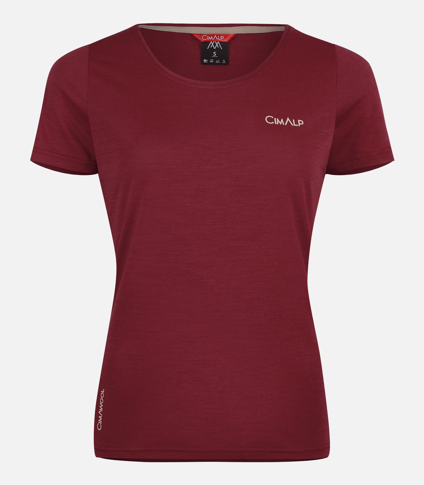 cimalp-aigli-re-4-f-t-shirt-randonn-e-femme-bordeaux image 2