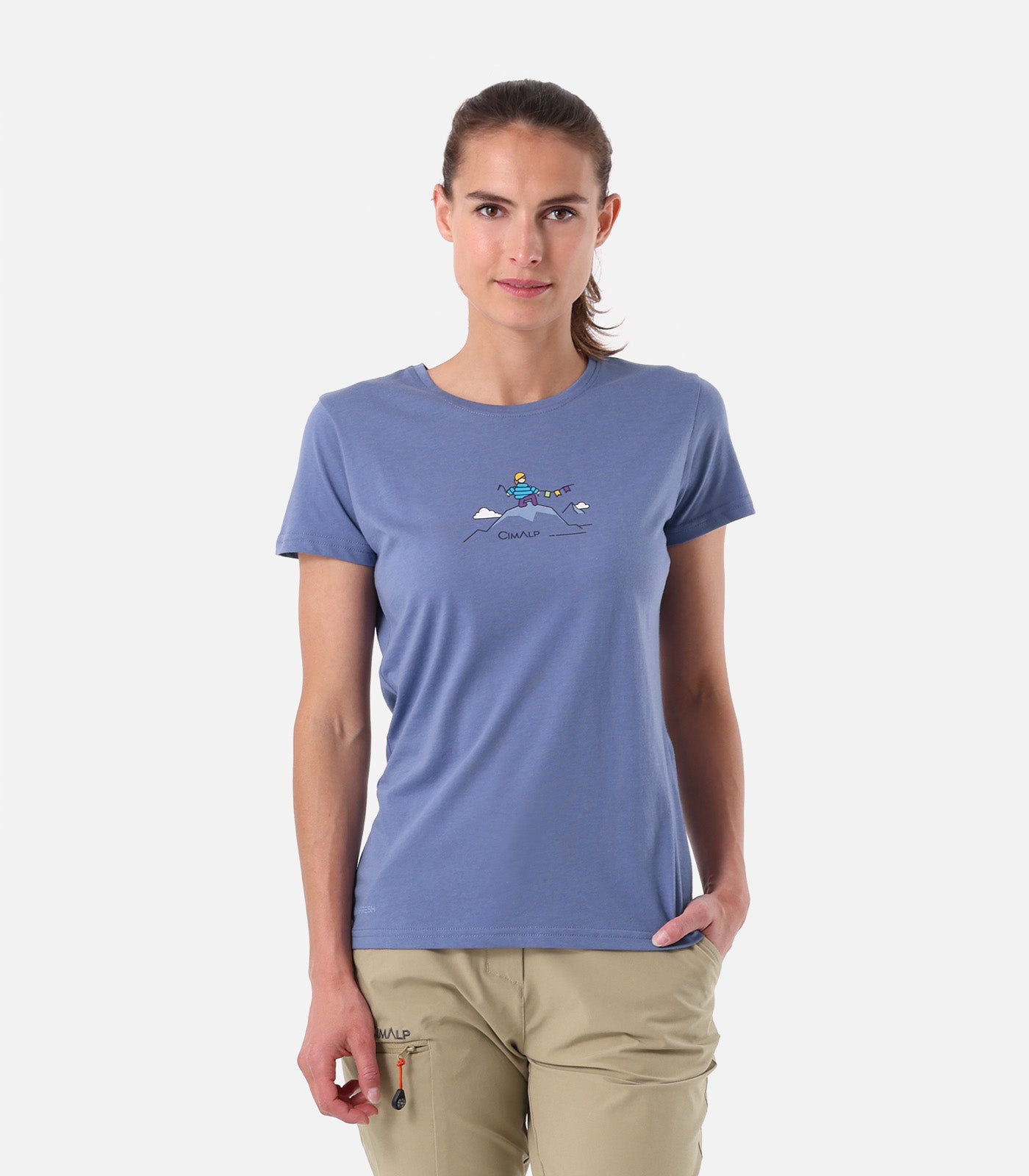 cimalp-alpinist-2-f-t-shirt-randonn-e-femme-bleu image 1