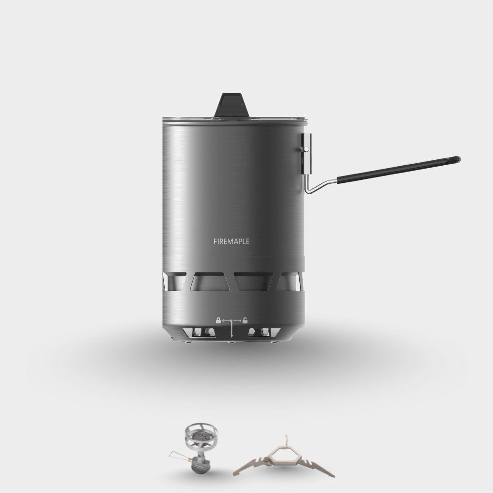 firemaple-petrel-quickboil-pro-600ml-rechaud-titane-2-5kw image 1
