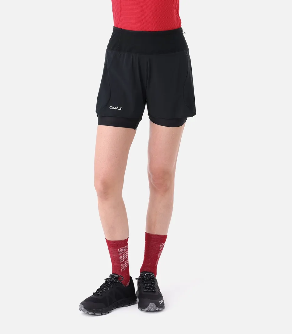 cimalp-restonica-2-f-short-trail-femme-mauve-2-en-1 image 1