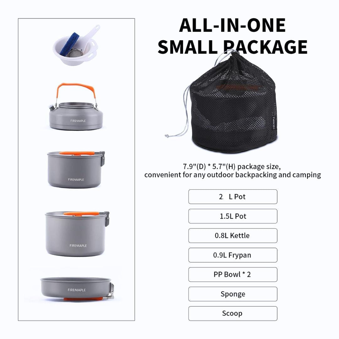 firemaple-feast-4-popote-camping-alu-orange-3-4-pers image 3