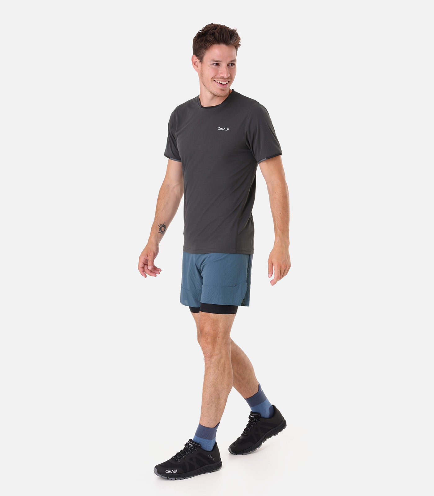 cimalp-lavaredo-h-short-trail-homme-2-en-1-noir-s-chage-rapide image 3