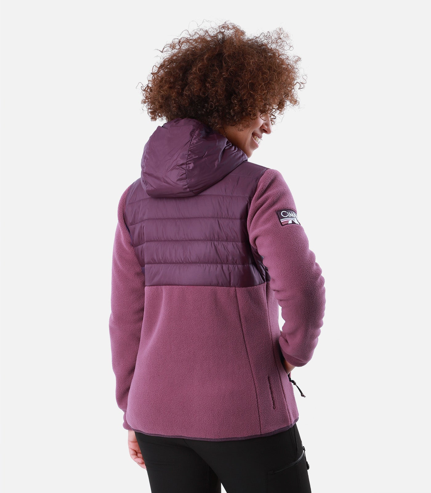 cimalp-charvet-f-veste-polaire-femme-bordeaux-m-rinos image 4
