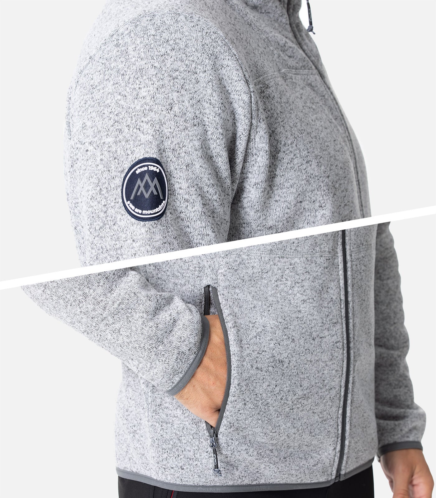 cimalp-royans-4-h-polaire-homme-aspect-laine-marron image 6