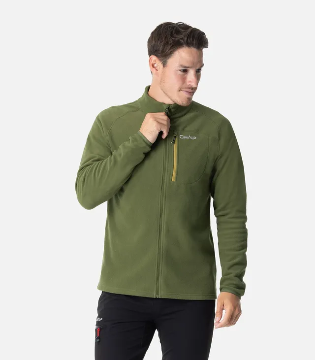 cimalp-artic-5-h-veste-polaire-homme-kaki-recycl-e image 1