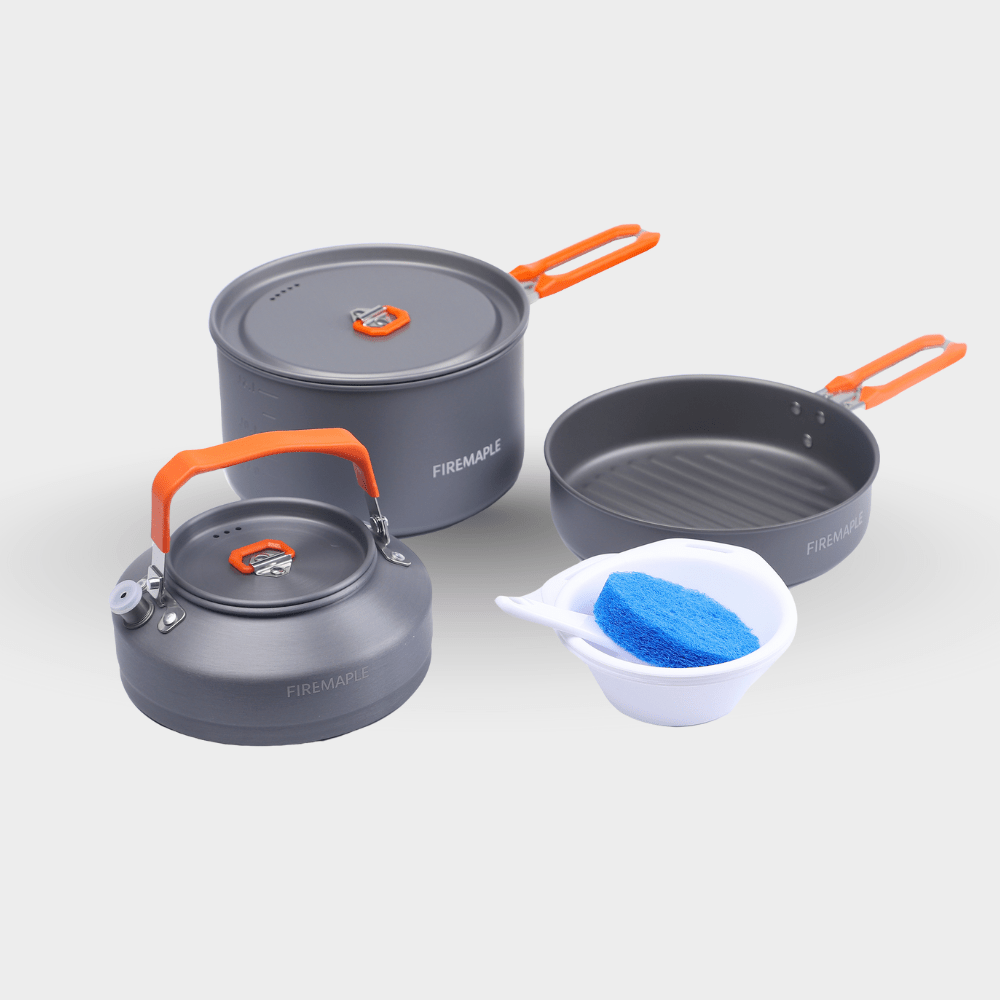 firemaple-feast-2-kit-popote-camping-orange-2-personnes image 1
