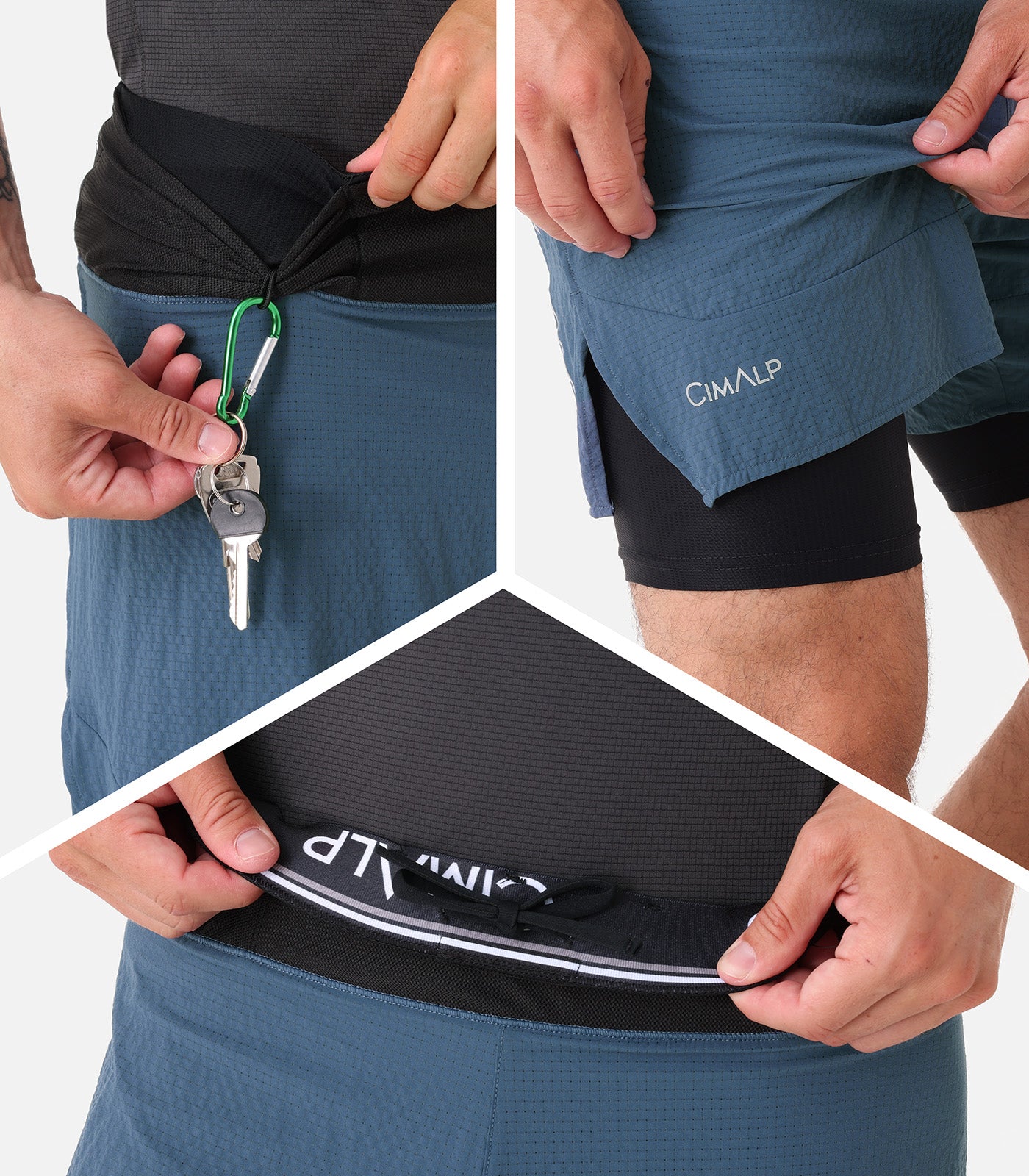 cimalp-lavaredo-h-short-trail-homme-2-en-1-noir-s-chage-rapide image 6