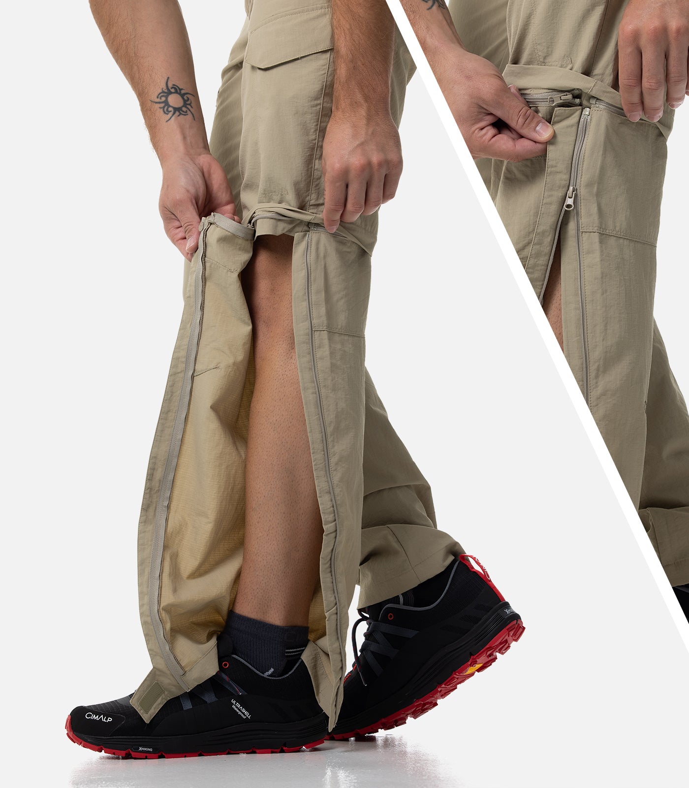 cimalp-katmandou-3-h-pantalon-rando-homme-beige-2-en-1 image 6