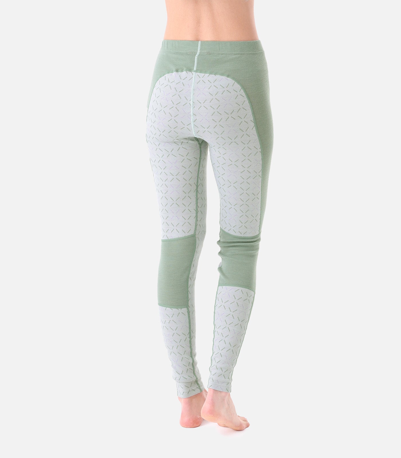 cimalp-wool-pant-f-collant-m-rinos-femme-vert-chaud image 3